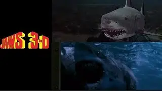 Jaws 3-D Original ending and Cut ending