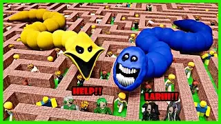 Aku Bertahan Hidup Di Dalam Maze Penuh Cacing Raksasa Pembunuh Di Roblox 😨