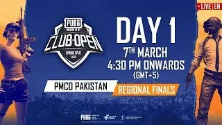 [EN] PMCO Pakistan Regional Finals Day 1 | Spring Split | PUBG MOBILE CLUB OPEN 2020