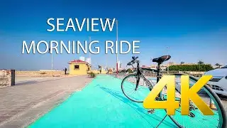 SEA SIDE MORNING BICYCLE RIDE - 4K Ultra HD - Karachi Street View