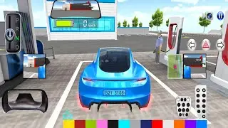 Blue Color Mercedes Driving in City Town 2025 - 3D Driving Class Games - Android Gameplay