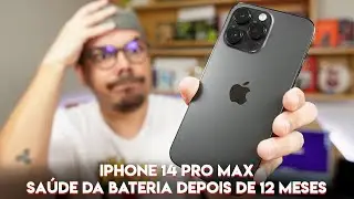 IPHONE 14 PRO MAX: SA&Uacute;DE DA BATERIA DEPOIS DE 12 MESES CAIU MUITO?
