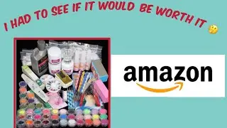 Amazon acrylic started nail kit- unboxing AOBBIY Acrylic Nail Kit
