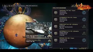 Warframe Steel Path Incursion Tessera (Venus) Mission Defense level 103-108