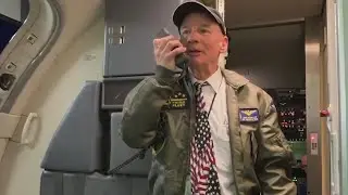 Special treat for Honor Flight pilot