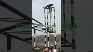 Commando obstacle over bridge #commando #fitness #indianarmy #motivation #nsgcommando