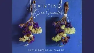 Painting of Sea Lavender  -  A Time-Lapse