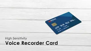 Amazing! High Sensitivity Voice Recorder Card, Ultra Slim