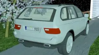 Car and House 3Ds Max student Project