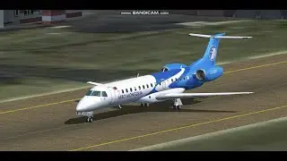 Aero Mongolia  ERJ-145  Irkutsk International Airport  UIII  Landing  FS9