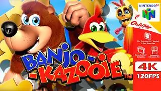 Banjo Kazooie HD Textures/Graphics Mod 4K 120fps - Full Game 100% Playthrough