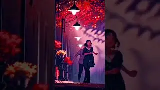 couple walking in the rain #animation #cartoon  #couple #rain #love  #duet #tech #viral @MrBeast