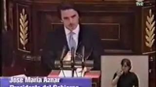 Aznar - Debate sobre el Estado de la Nación 2001 (primera réplica entera a Zapatero, PSOE) (27/30)