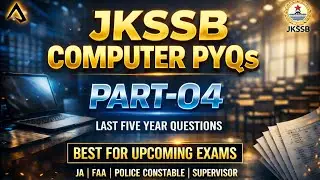JKSSB Computer PYQs Junior Assistant 04| JKSSB Computer Previous Year Questions Junior Assistant