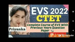 Evs  for all competitive Exams by priyanka ma'am