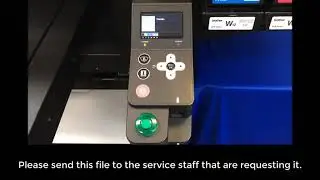 Brother GTX maintenance: retrieving the log data