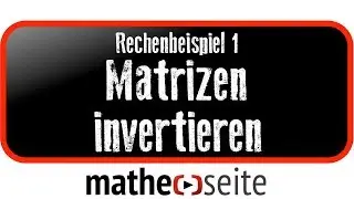 Inverse Matrix: so kann man eine Matrix invertieren, Beispiel 1 | M.03.03