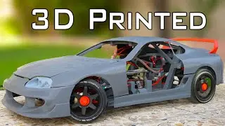 Part 15 / 8th scale 3d printed supra with 2 cylinder engine project