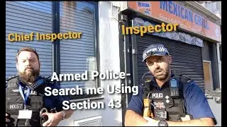 Chief Inspector & Inspector - Armed Met Police @ North Woolwich Aviation HQ Section 43 Stop & Search
