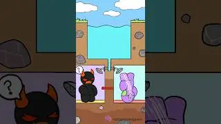 Cute pastel friends in a shower funny animation #shorts #car