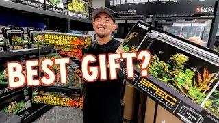 BEST AQUARIUM & REPTILE GIFTS IDEAS | UNBOXING THE FLUVAL SPEC & ZOOMED CRESTED GECKO KIT