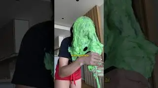 DETR&Aacute;S DE C&Aacute;MARA VIDEO DEL SLIME (casi me quedo pelada xd)