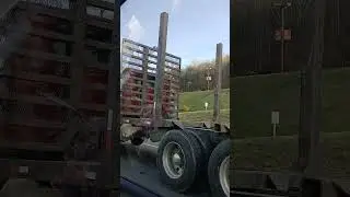 #DreamTrackAI carrying heavy equipment load down the road