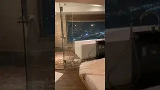 Building swaying during recent earthquake, Japan