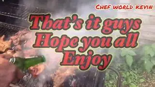 #chef world kevin #Caribbean cooking #outdoor-cooking . Cooking curry goat outside