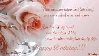 Happy Birthday Friend | Ecards | Greeting Card | 02 02