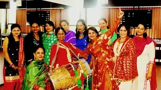 Bhangra on Dhol By Ladies | Lohri Celebration Dance