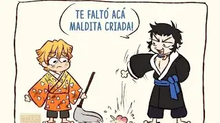 &iexcl;TE FALT&Oacute; AC&Aacute; MALDITA CRIADA! #fandub #demonslayer #comedia #humor #memes #meme #anime #manga