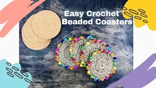 Easy Crochet Beaded Coasters