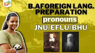 Pronouns | JNU/EFLU B.A Foreign Lang. Entrance 2021 | ExamVat
