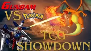 TCG show down!! pokemon white flare, gundam newtype rising, MTG final fantasy opening