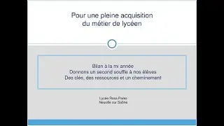 POUR UNE PLEINE ACQUISITION DU METIER DE LYCEEN, INFO PARENTS SECONDE