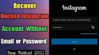 How To Recover Hacked Instagram Account On iPhone | New Method 2021 |