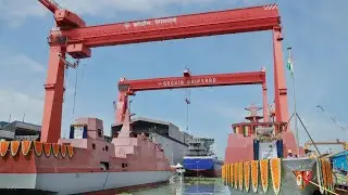 Cochin Shipyard launches two anti-submarine warfare shallow watercraft for Navy | MALPE | MULKI