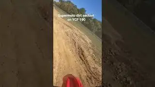 YCF 190 SM hits the supermoto dirt section!