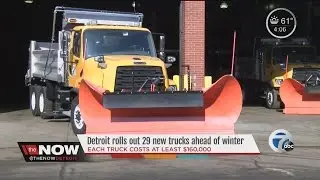 Detroit rolls out 29 new snowplows ahead of winter
