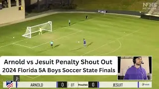 Arnold Marlins vs Jesuit Tigers Soccer Penalty Shootouts for 2024 Class 5A Boys State Title
