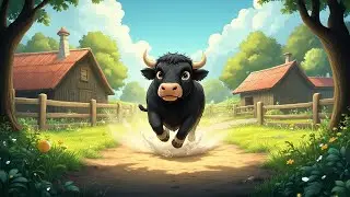 🐃Black Buffalo &ndash; Fun Farm Animal Song for Kids | 🎶 Nursery Rhymes & English Learning