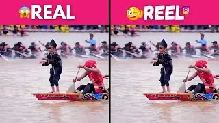 Real Vs Reel - Viral River Race Performance On Internet