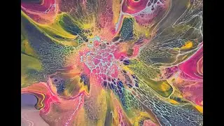 #23 FWF Awesome Bloom using a color palette inspired by Karen @WaterfallAcrylics