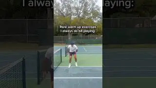 Rare Tennis Warm-up Exercises (except the last one)