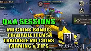 MU Coin Bonus, Tradable Items & Tradable MU Coins Farming & Tips - MU Monarch SEA (Filipino)