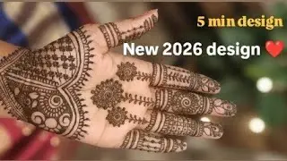 Simple Yet Stunning Palm Mehndi Design 😍 | Easy Floral Mehndi for Every Function 🌸2026 trending 