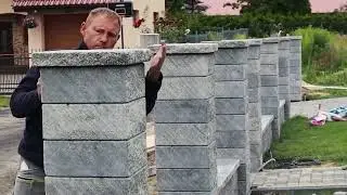 Идея забора с откатными воротами OGRODZENIE  W 7 MIN OD A DO Z   JONIEC GORC TOP