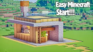Compact Minecraft Starter House