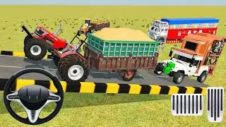 Drive JCB and Uploading Stone From Dumper Truck in Game | Indian vehicles simulator 3d 
